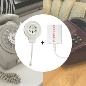 Mobil till Telefon-adapter med telejack låter dig ringa med klassiska hemtelefoner genom din mobil