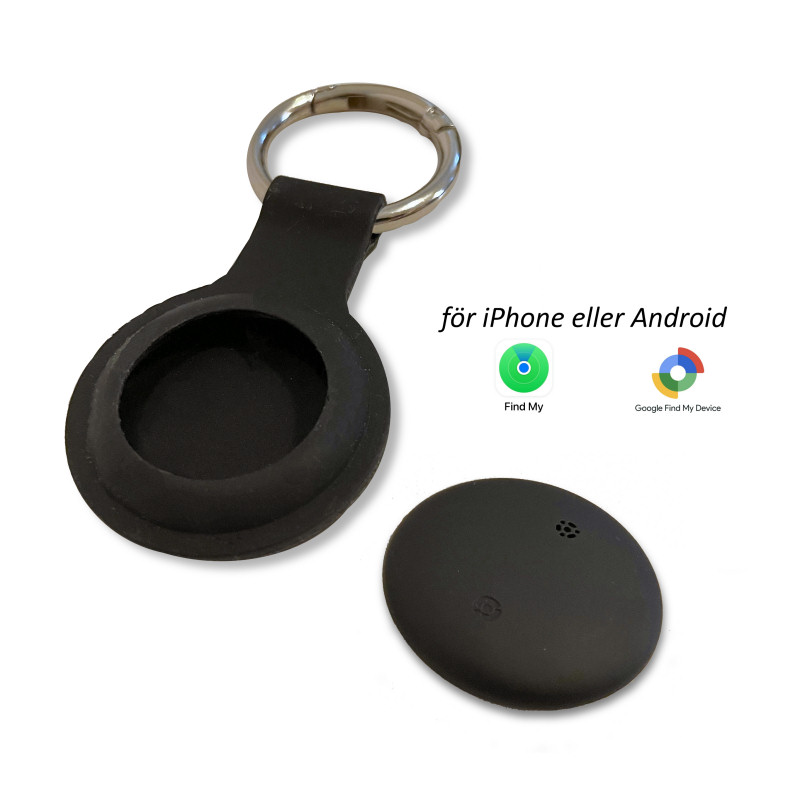 Nyckelring med spårningsbricka för iPhone eller Android